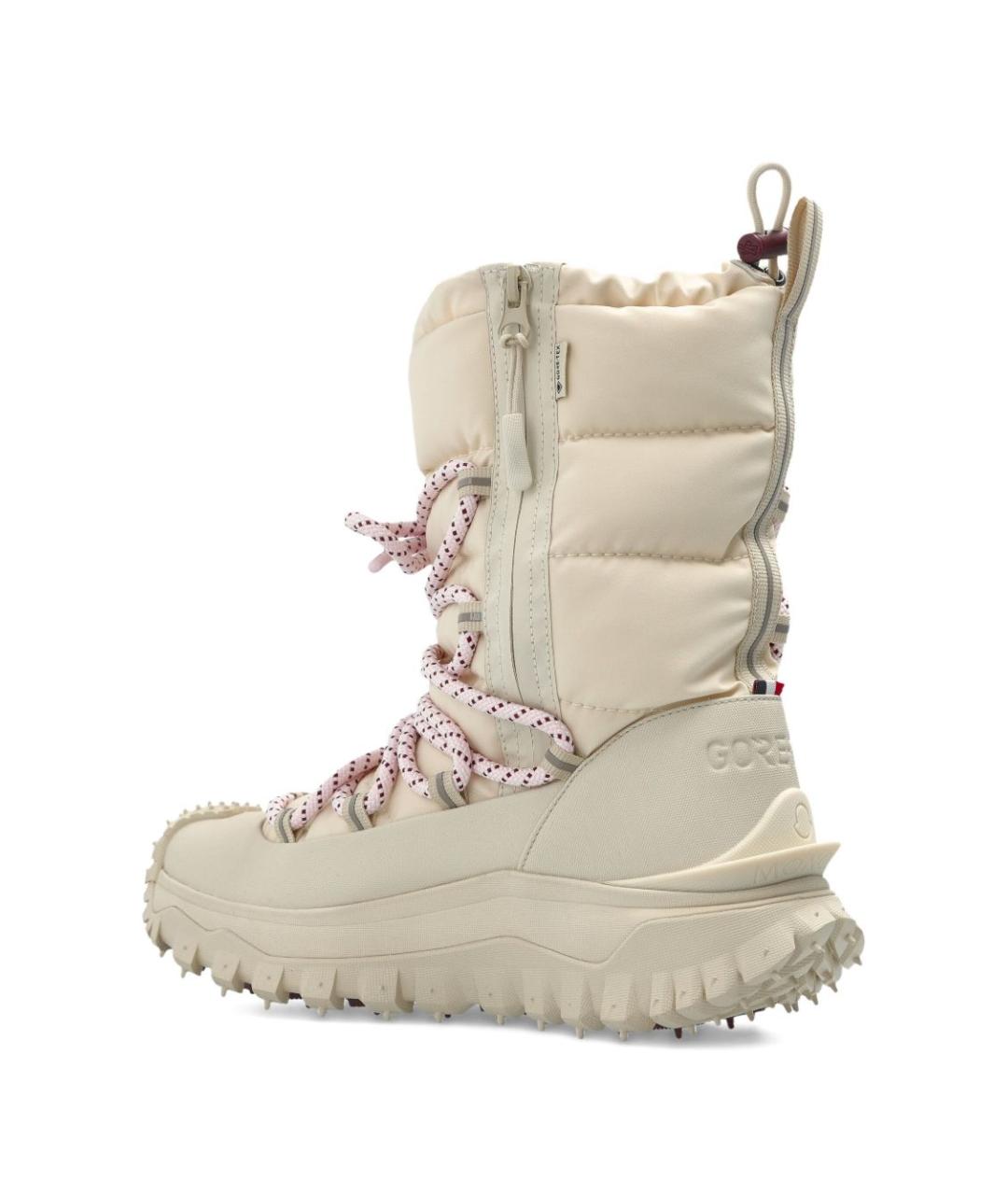 MONCLER Бежевые синтетические ботинки, фото 2