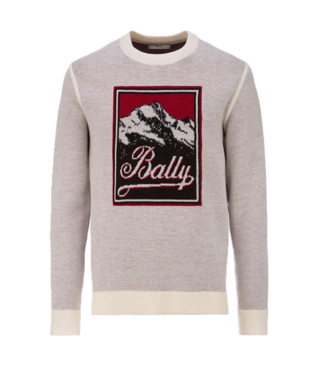 BALLY Серый шерстяной джемпер / свитер, фото 9