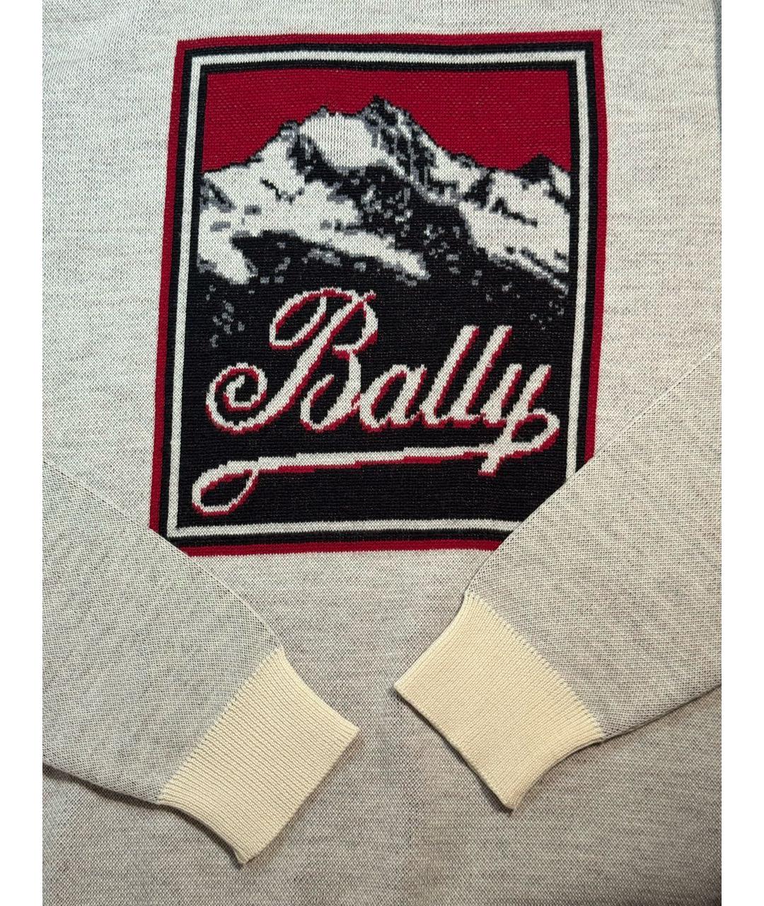 BALLY Серый шерстяной джемпер / свитер, фото 3