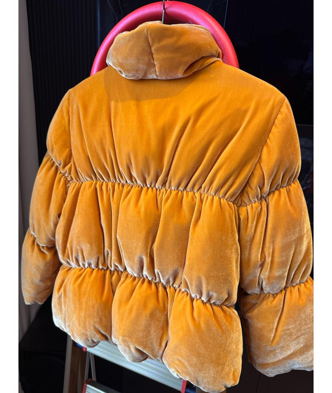MOSCHINO Оранжевая бархатная куртка, фото 2