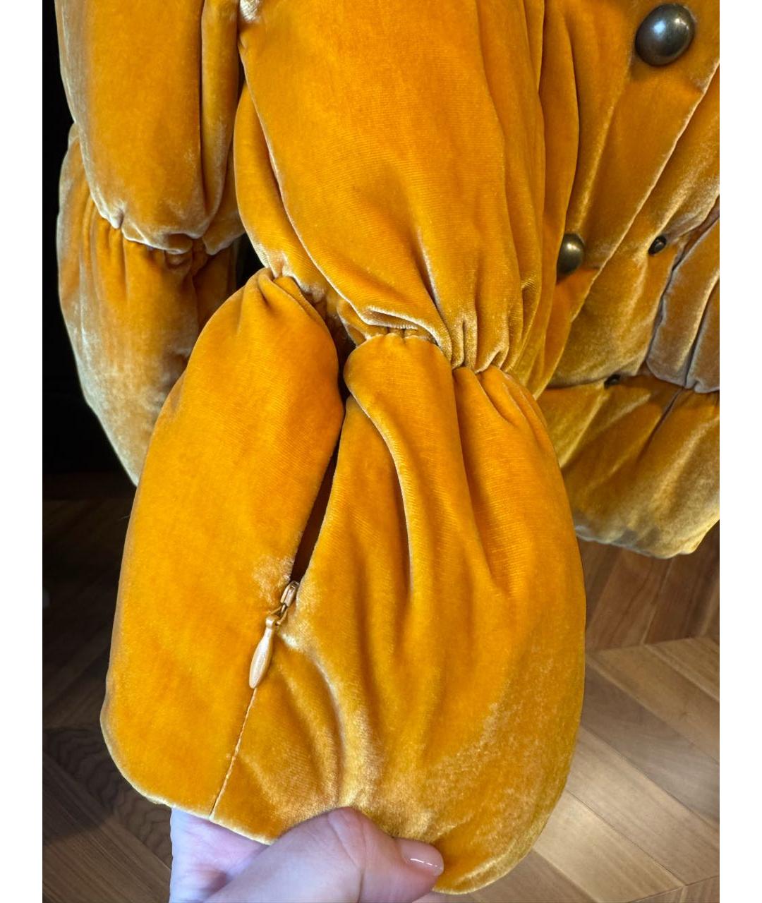 MOSCHINO Оранжевая бархатная куртка, фото 5