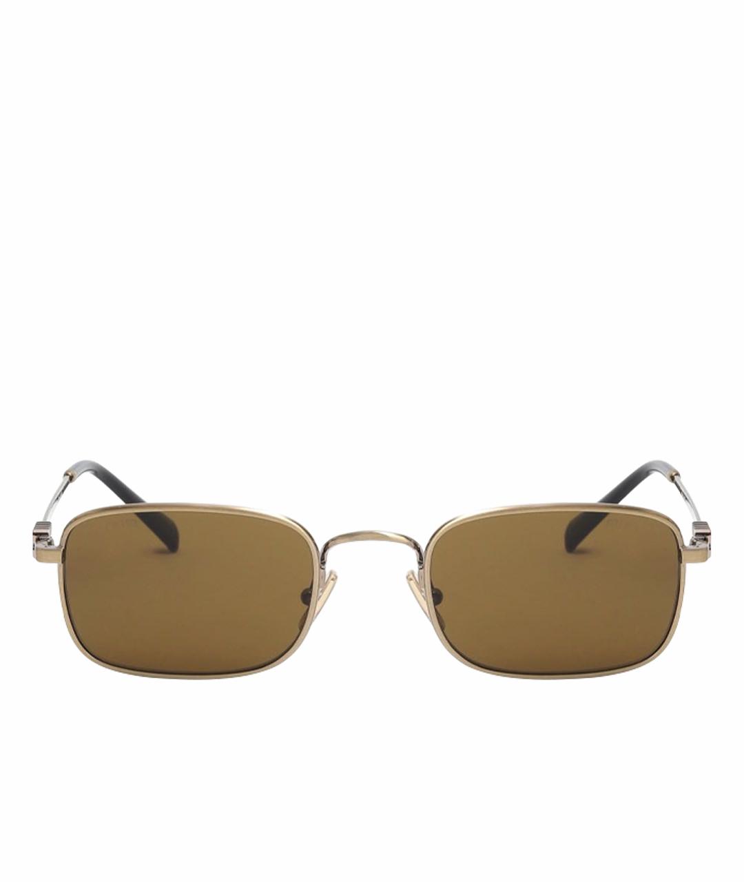 MIU MIU Антрацитовые металлические солнцезащитные очки, фото 1