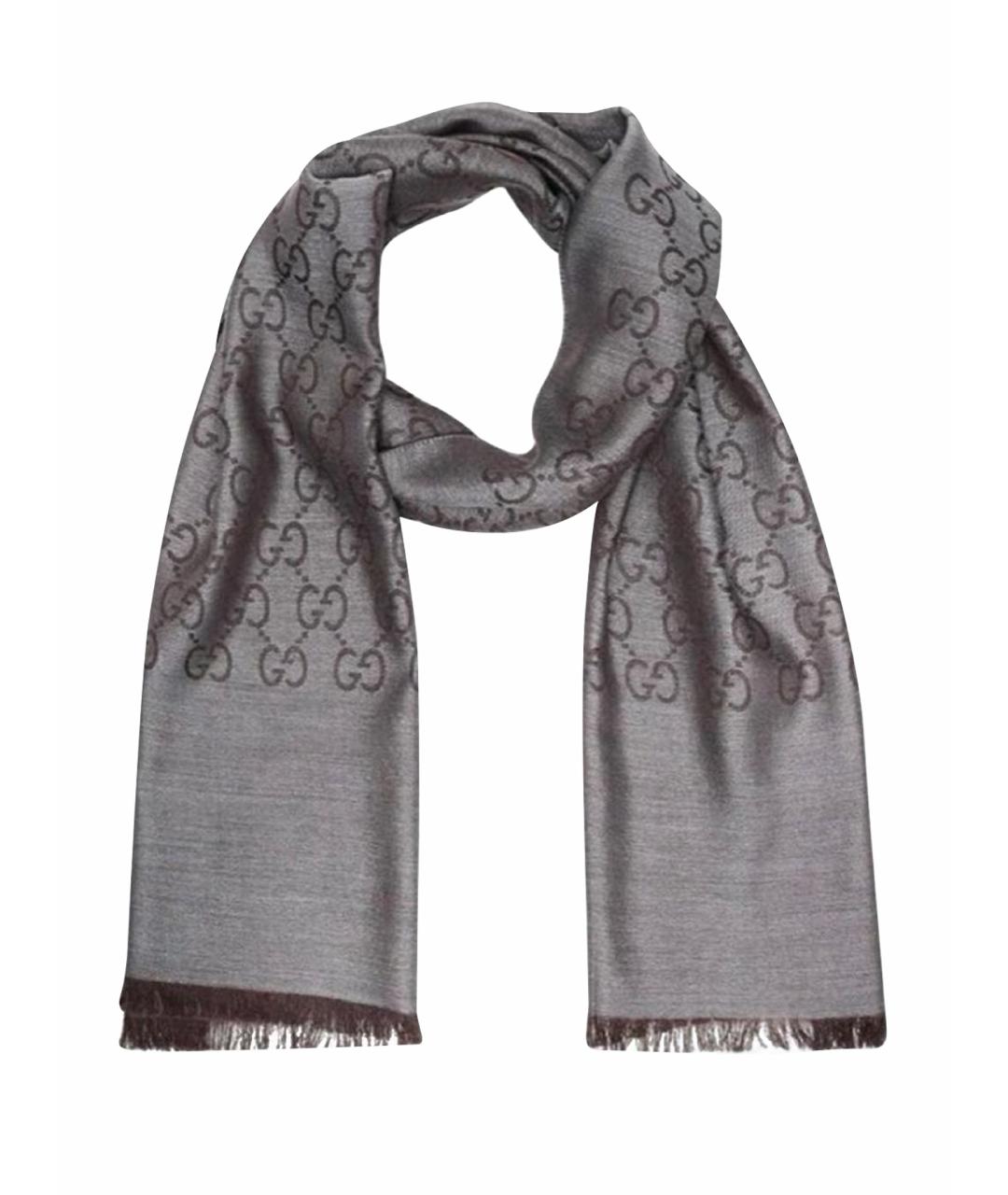 GUCCI Шелковый шарф, фото 6