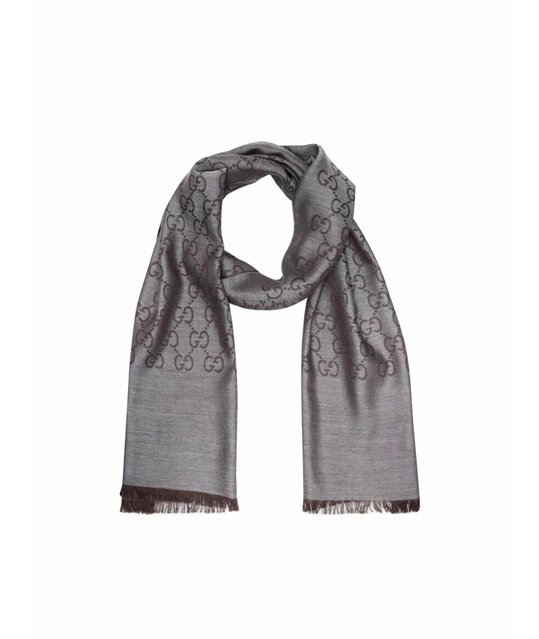 GUCCI Шелковый шарф, фото 1