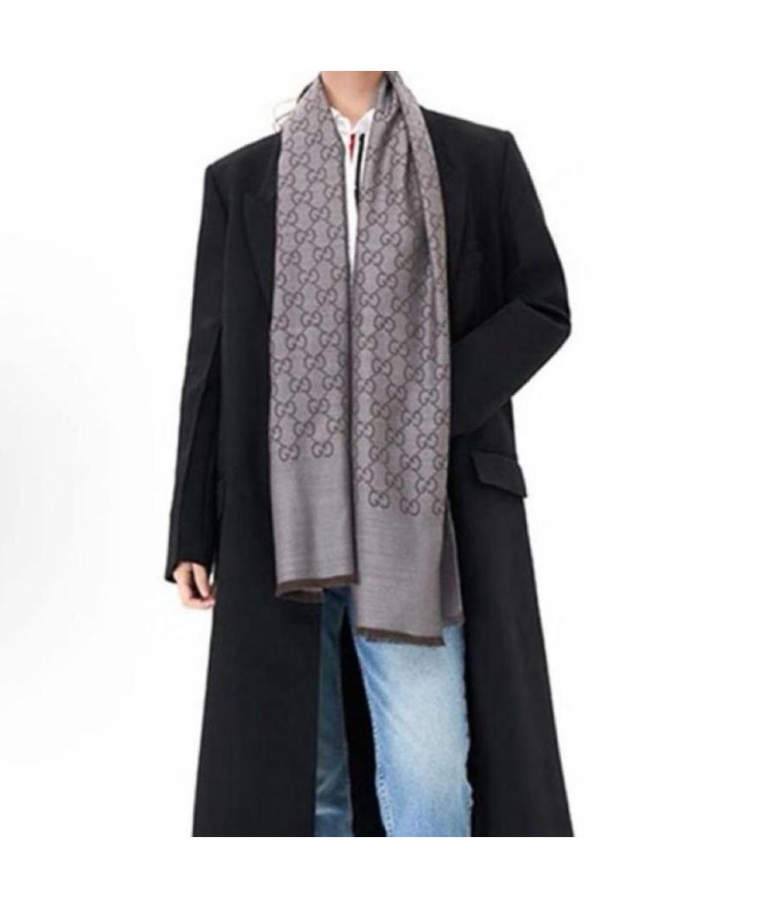 GUCCI Шелковый шарф, фото 4