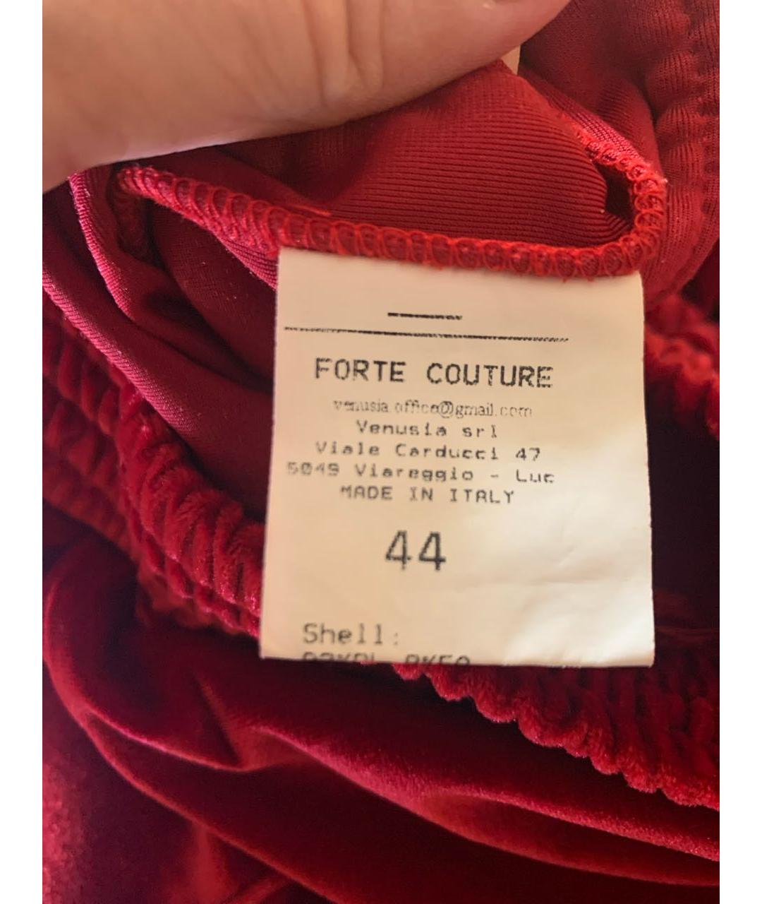 FORTE COUTURE Красные спортивные брюки и шорты, фото 4