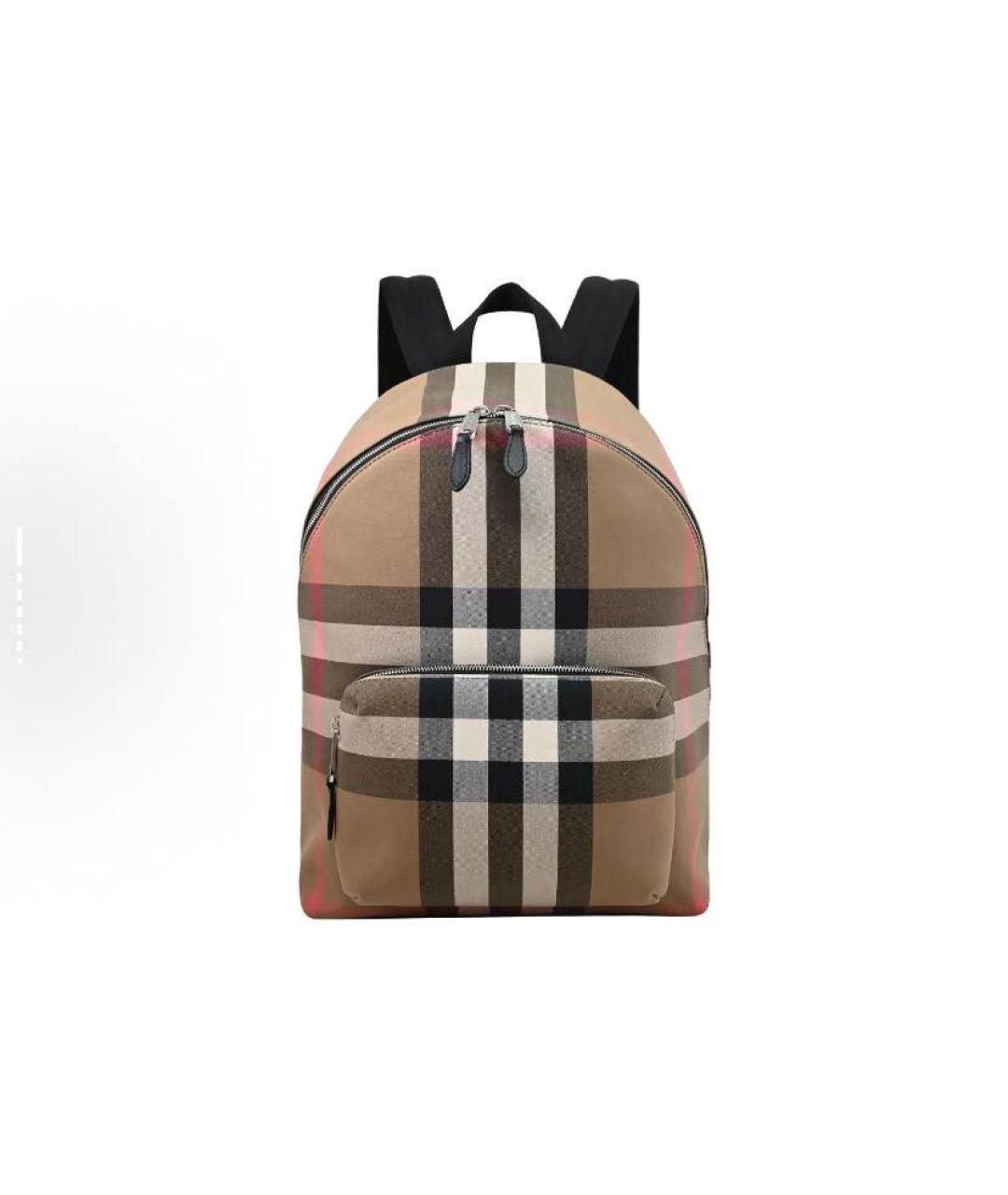 BURBERRY Бежевый тканевый рюкзак, фото 5