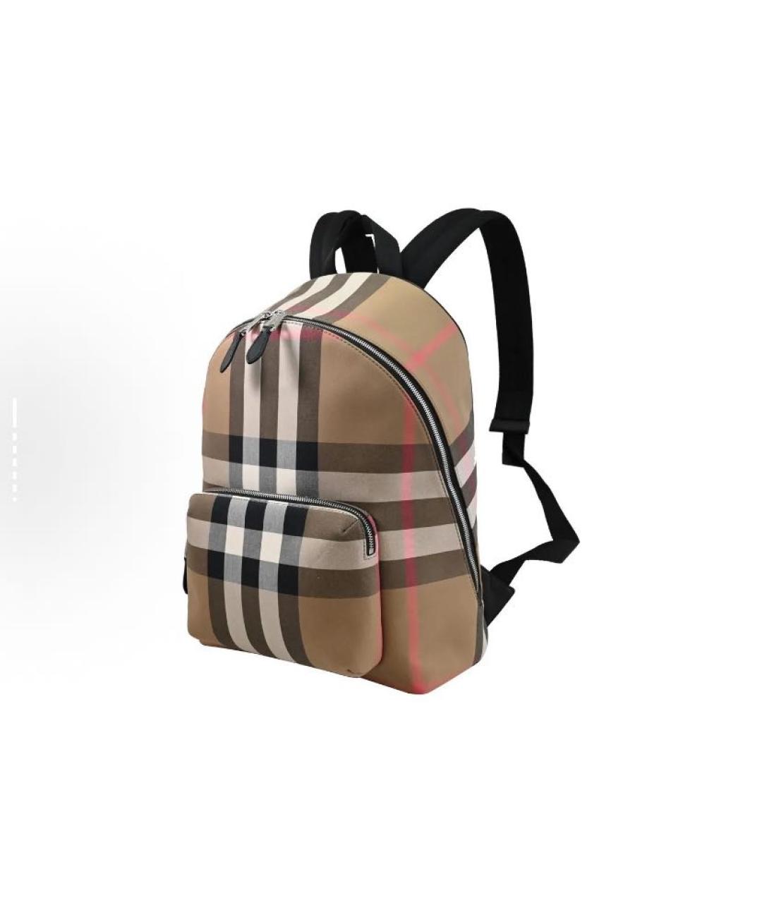 BURBERRY Бежевый тканевый рюкзак, фото 2