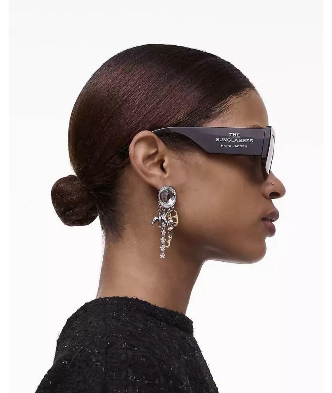 MARC JACOBS Черные пластиковые солнцезащитные очки, фото 5