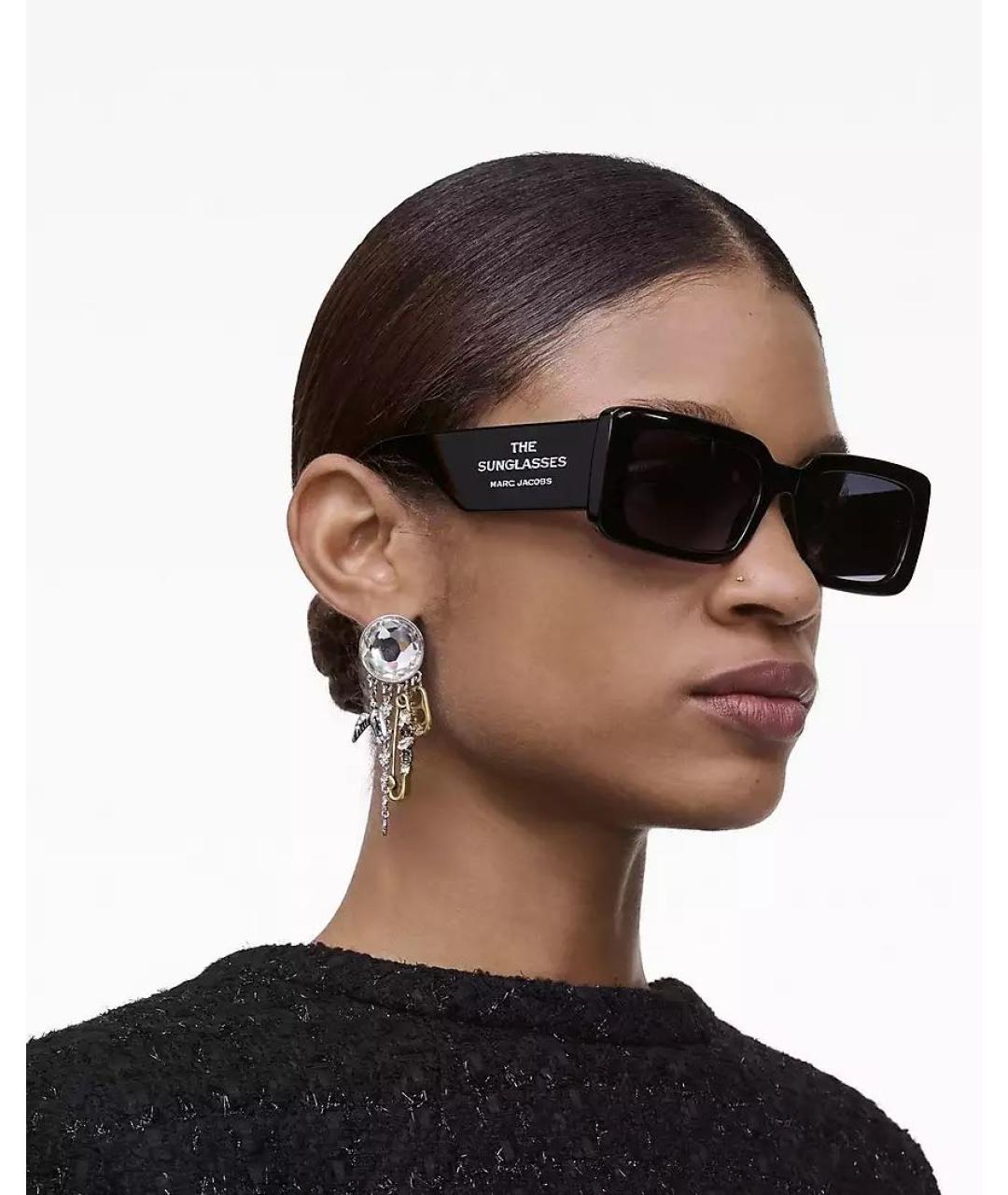 MARC JACOBS Черные пластиковые солнцезащитные очки, фото 4