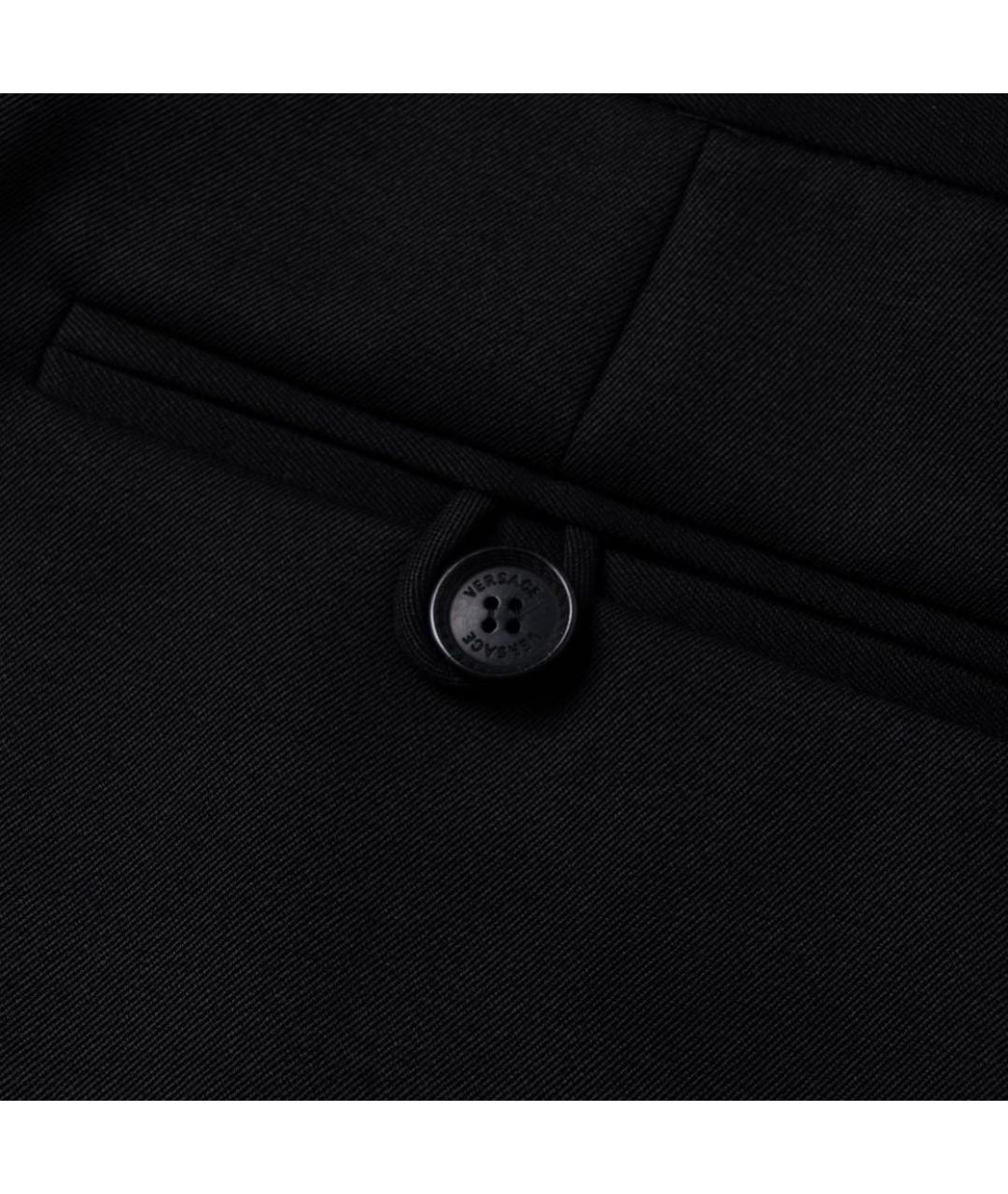 VERSACE Черная твидовая юбка мини, фото 4