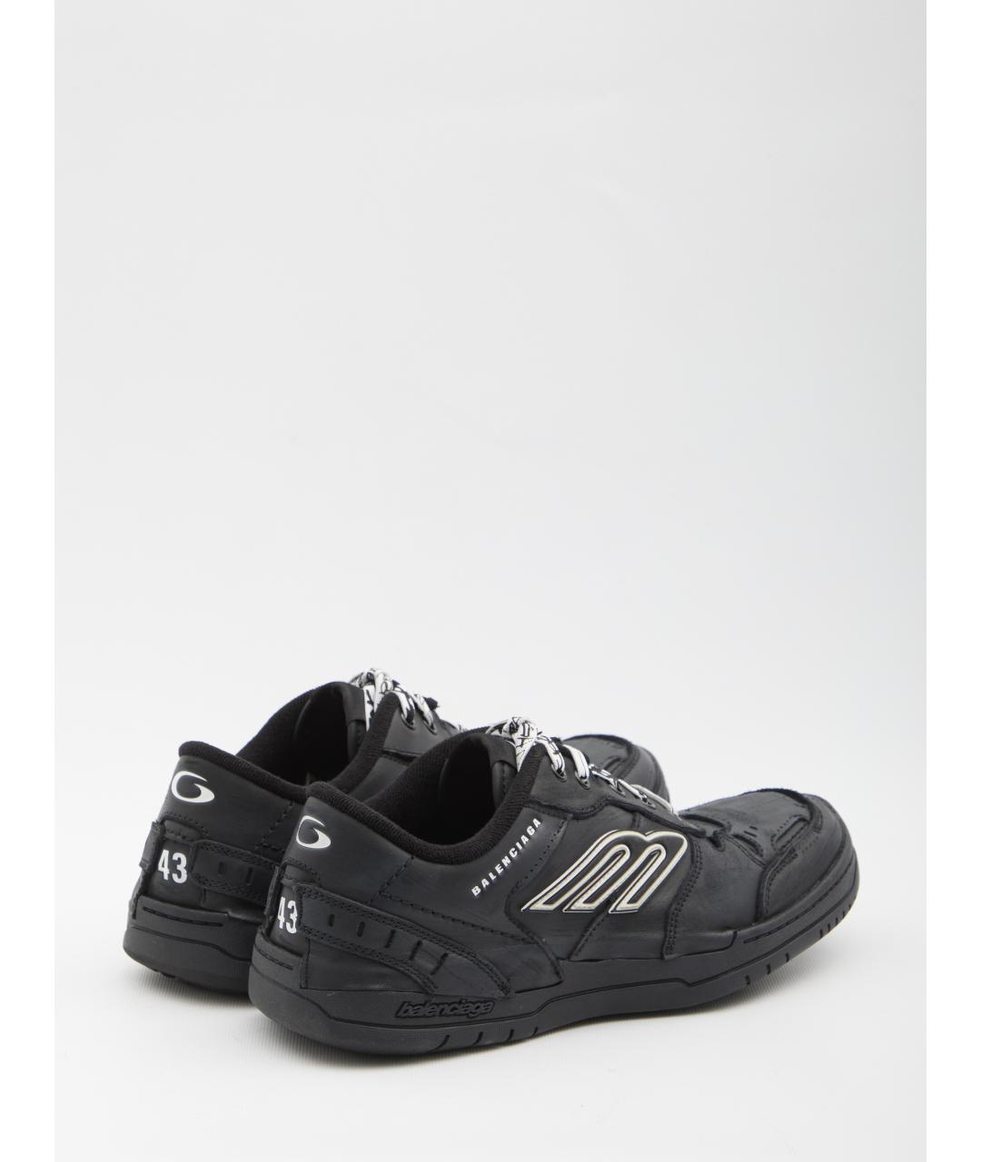 BALENCIAGA Черные синтетические низкие кроссовки / кеды, фото 3