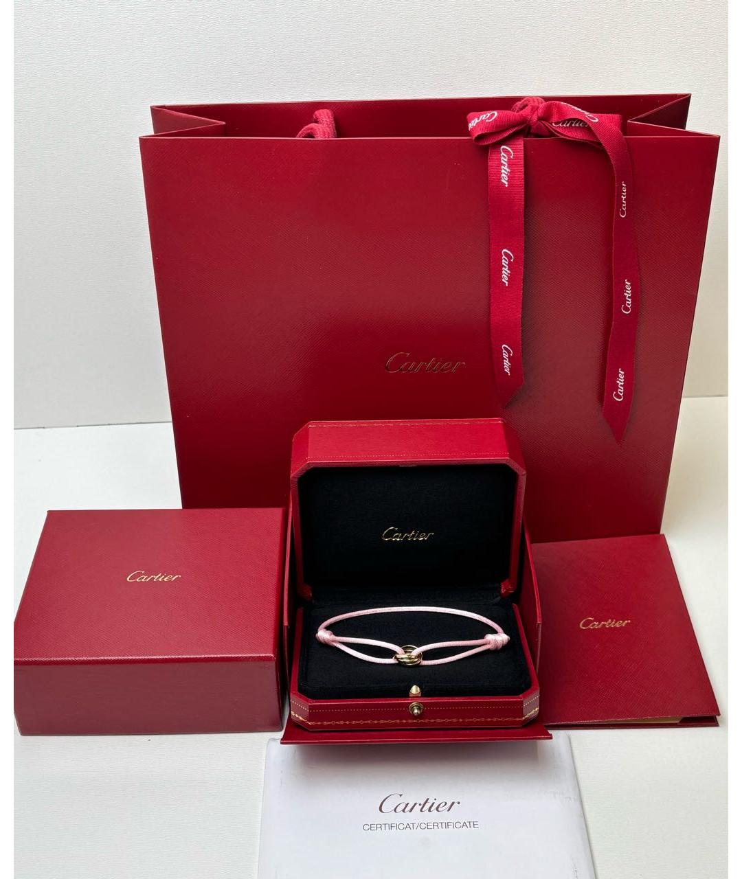 CARTIER Розовый браслет из желтого золота, фото 2