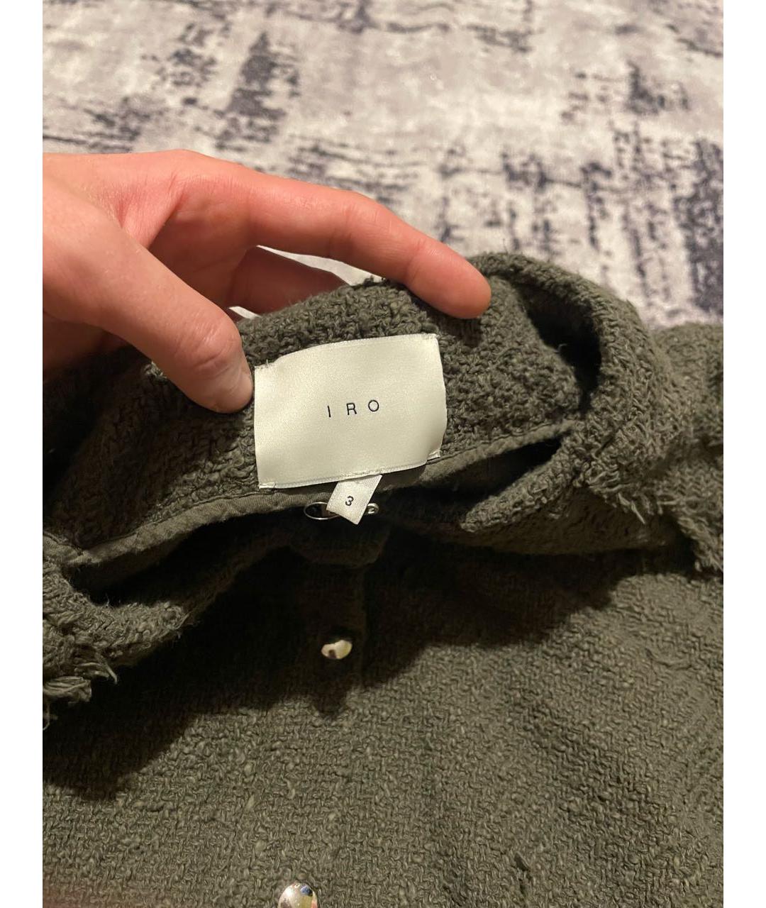 IRO Зеленый хлопковый кардиган, фото 6