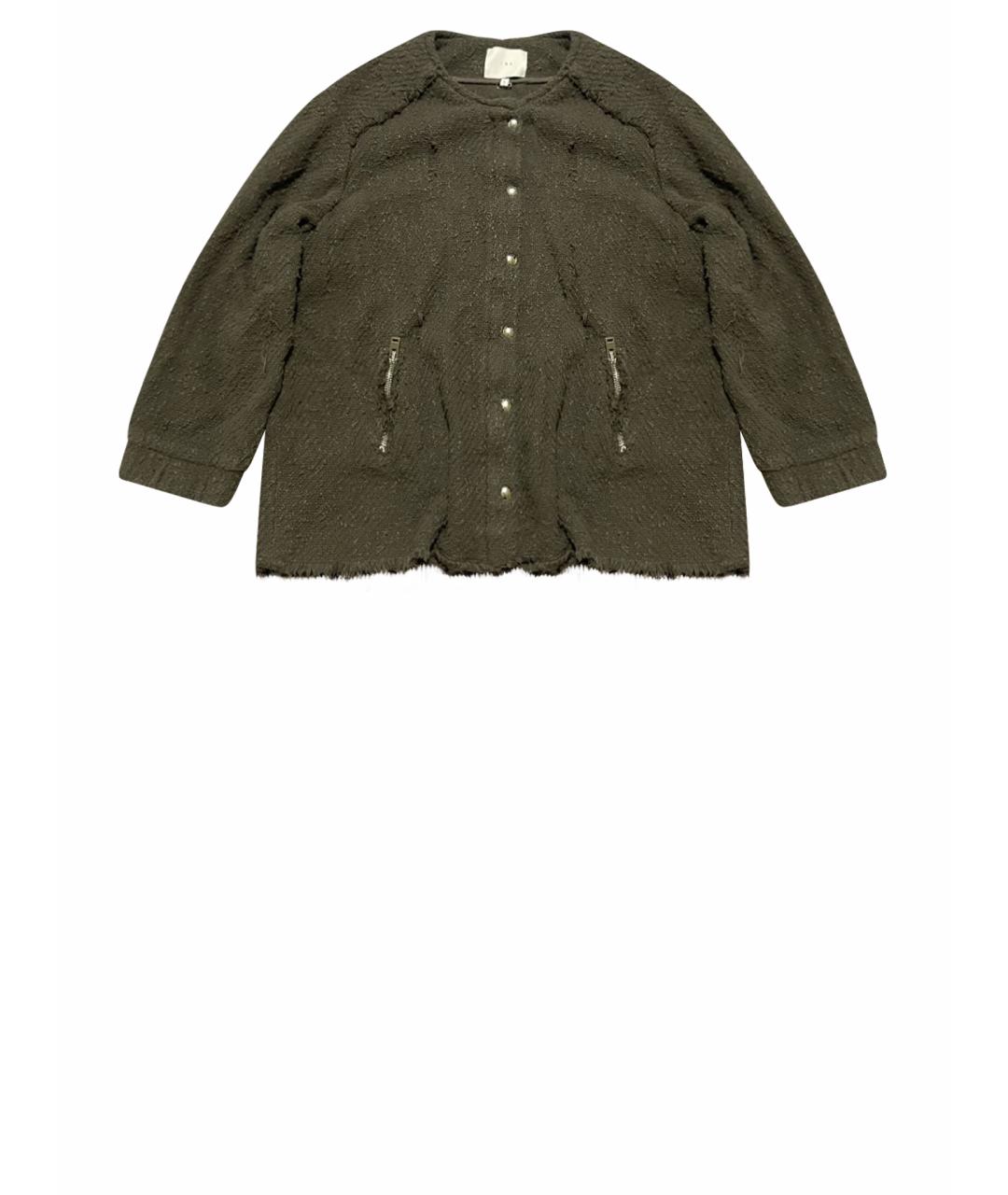 IRO Зеленый хлопковый кардиган, фото 1