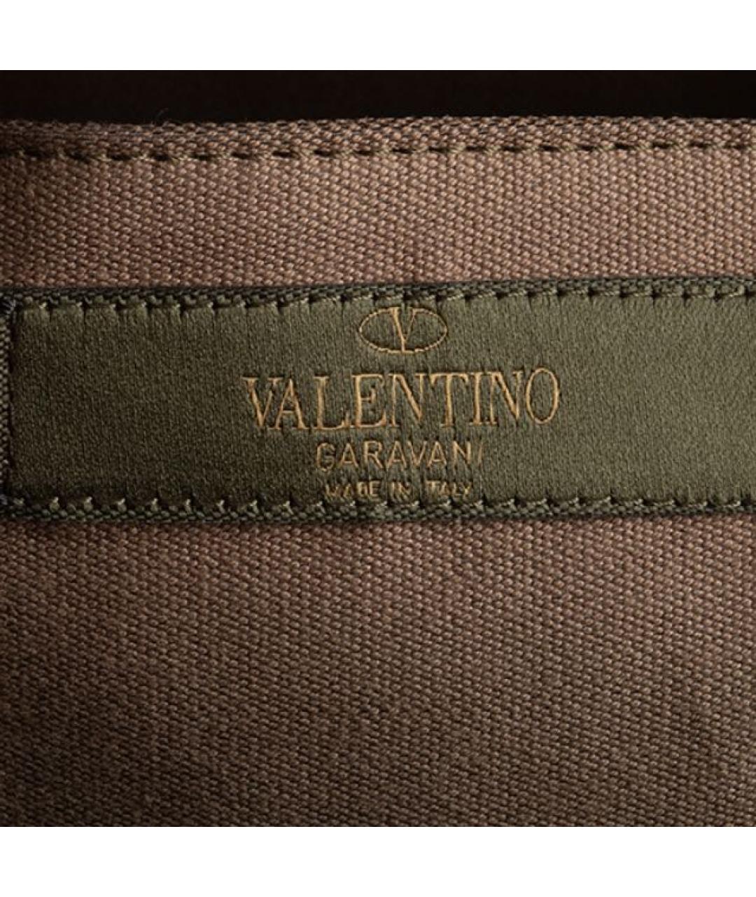 VALENTINO Хаки тканевый рюкзак, фото 5