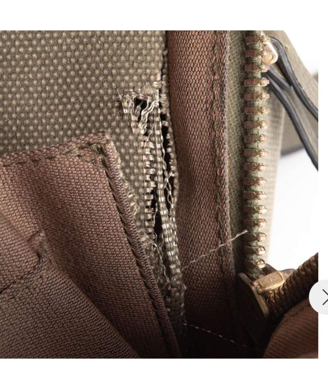 VALENTINO Хаки тканевый рюкзак, фото 6