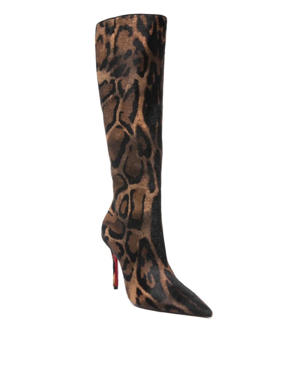 CHRISTIAN LOUBOUTIN Коричневые сапоги, фото 4