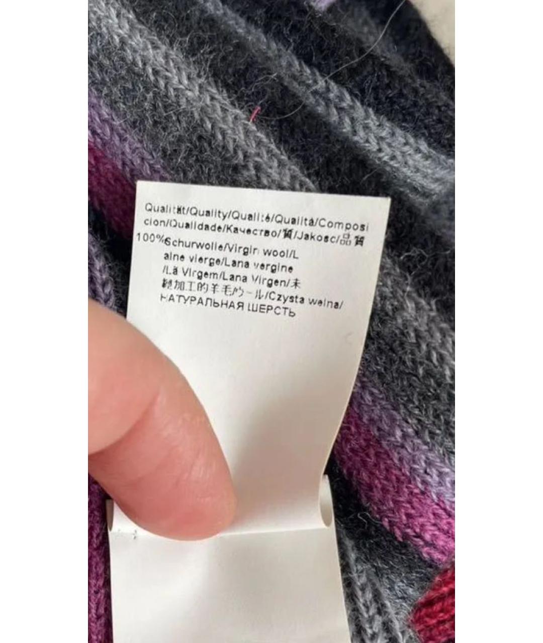 HUGO BOSS Мульти шерстяной шарф, фото 4