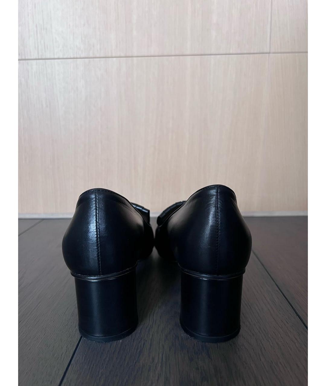 GUCCI Черные кожаные туфли, фото 6