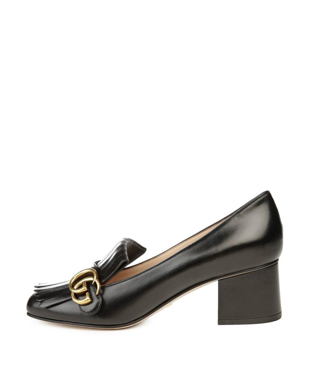 GUCCI Черные кожаные туфли, фото 9