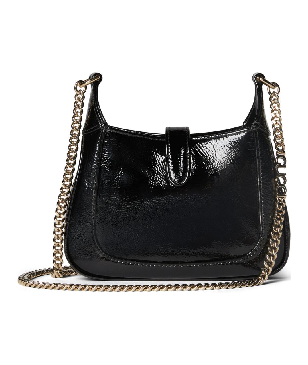 GUCCI Черная кожаная сумка через плечо, фото 4