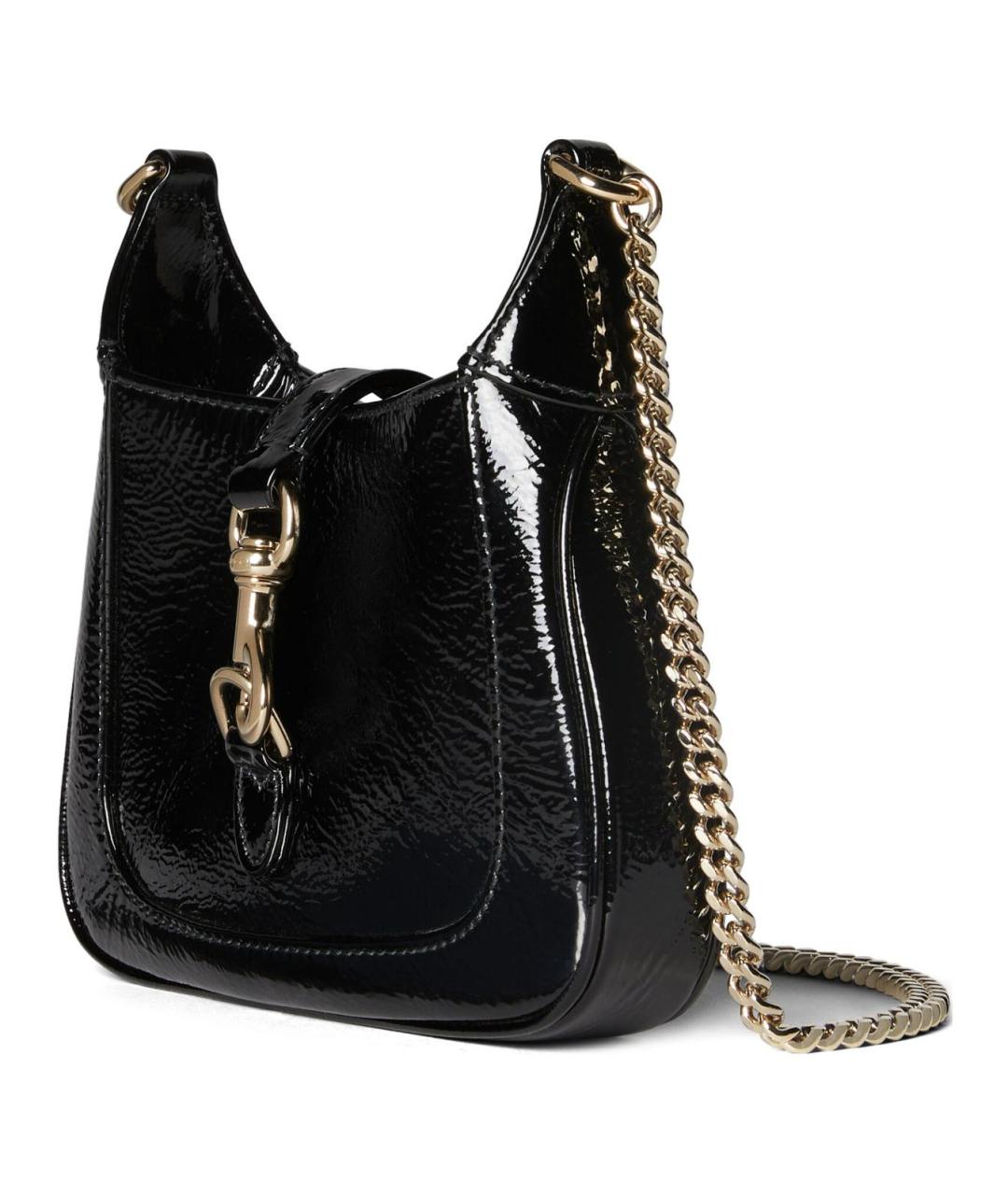 GUCCI Черная кожаная сумка через плечо, фото 2