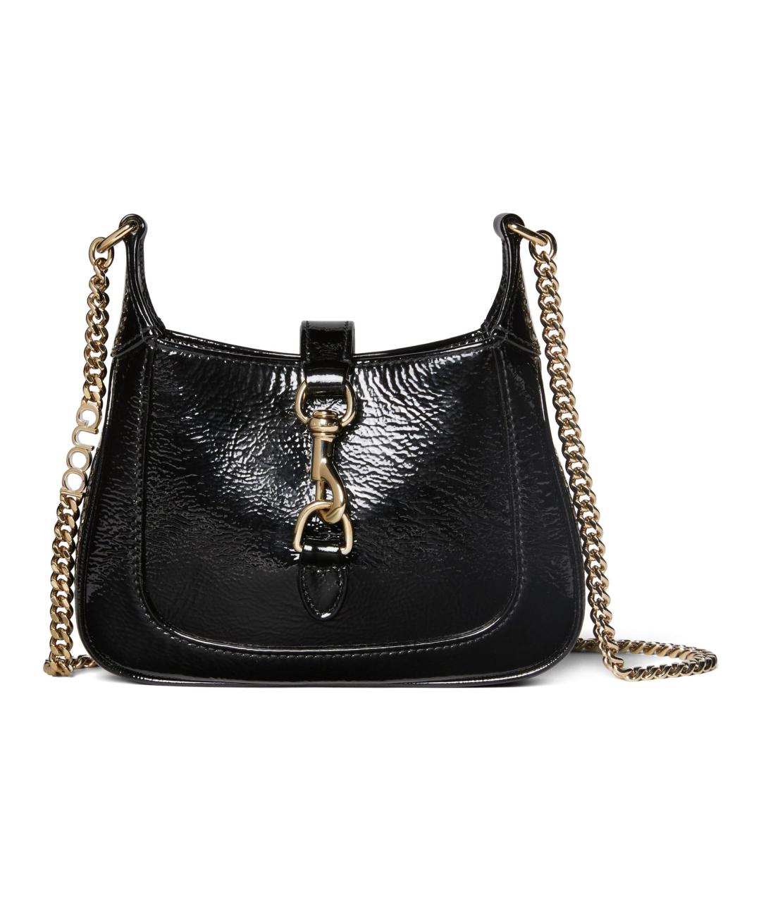 GUCCI Черная кожаная сумка через плечо, фото 1