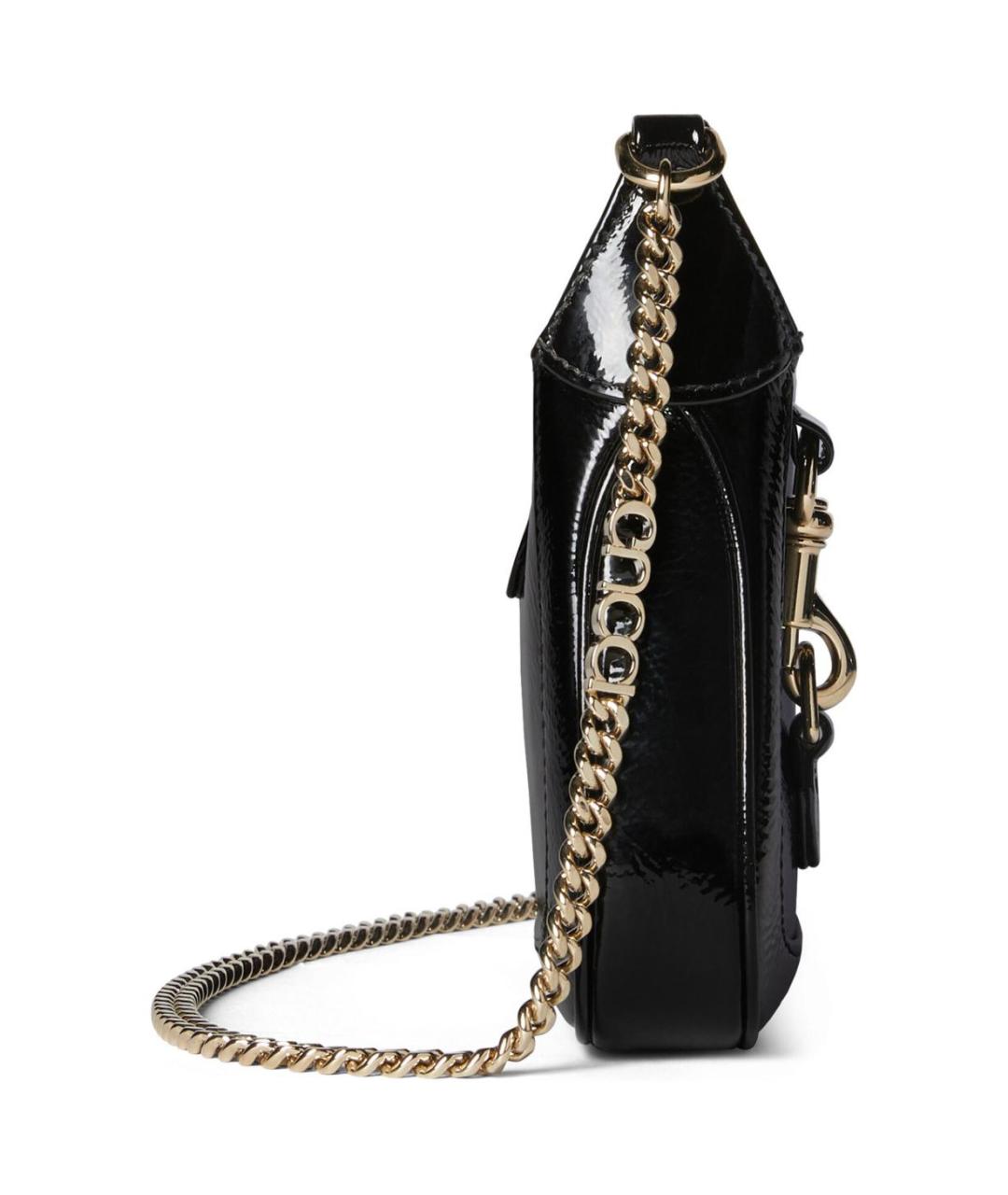 GUCCI Черная кожаная сумка через плечо, фото 3