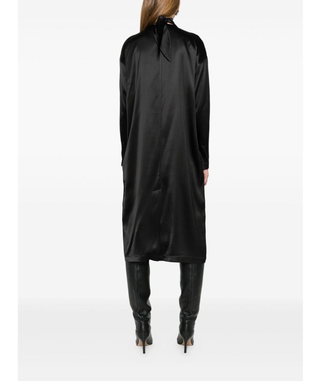 PHOEBE PHILO Черное шелковое платье, фото 5