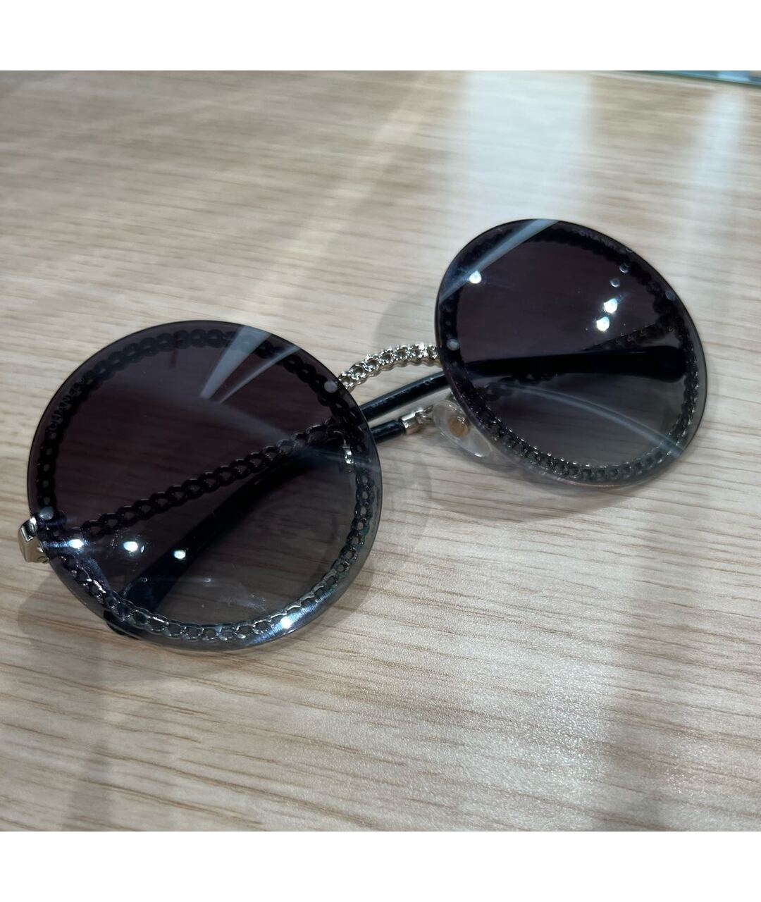 CHANEL PRE-OWNED Металлические солнцезащитные очки, фото 7
