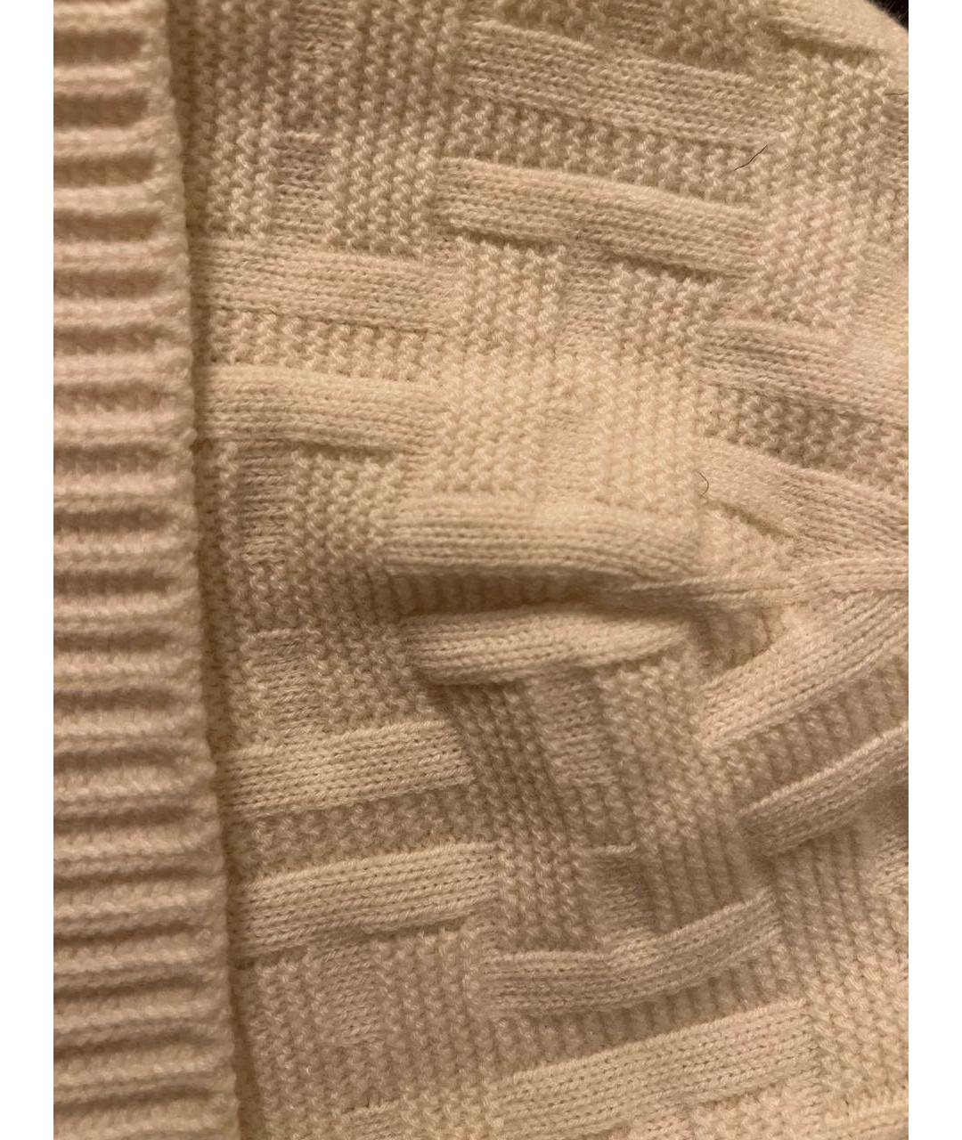 HERMES Белая шерстяная шапка, фото 2