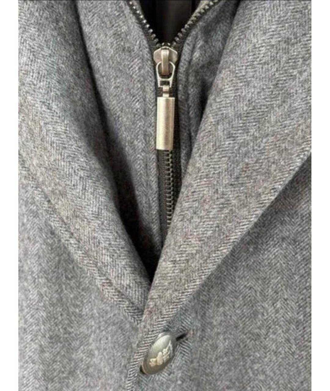 CORNELIANI Серое шерстяное пальто, фото 4