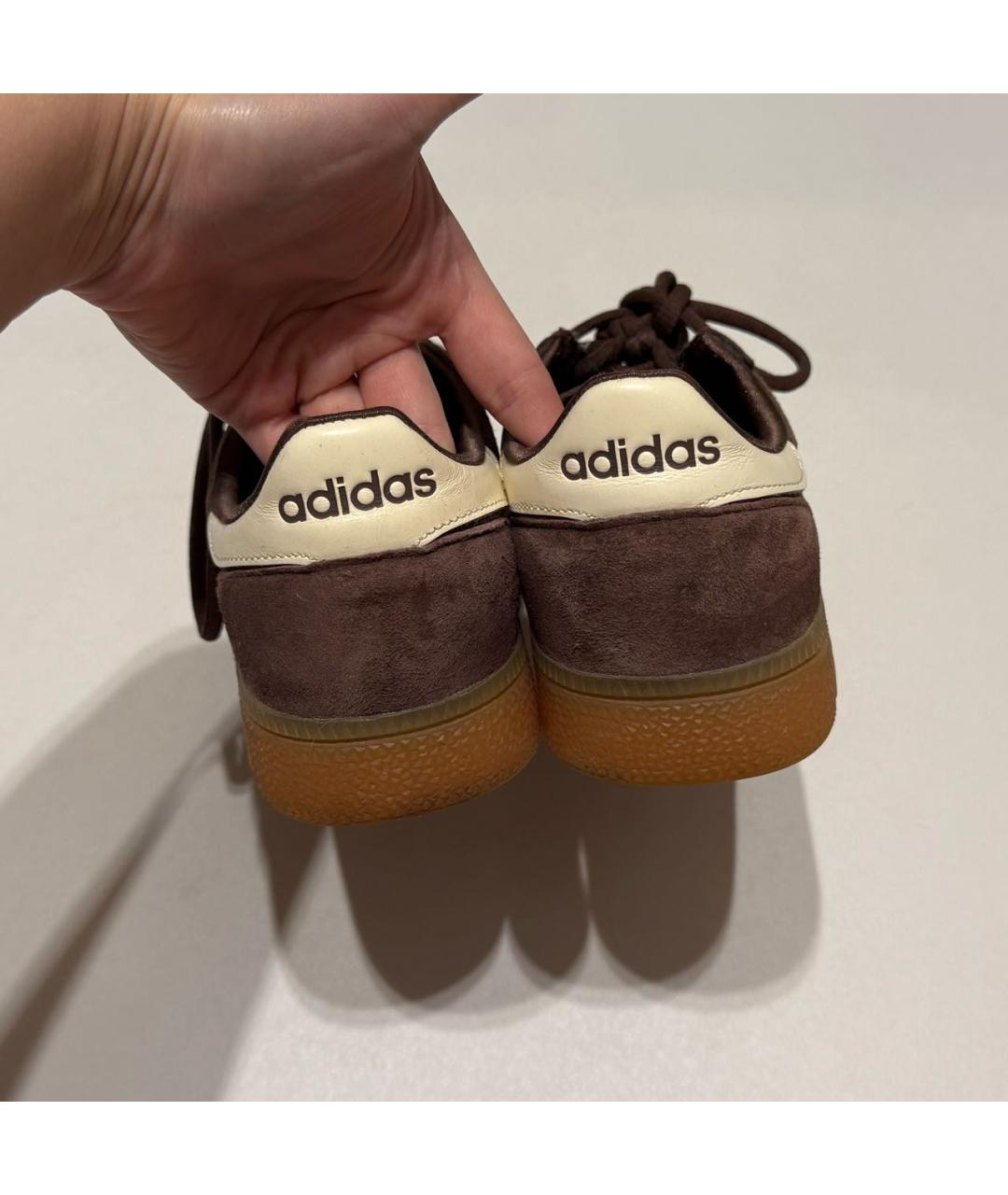 ADIDAS Коричневые замшевые кроссовки, фото 5