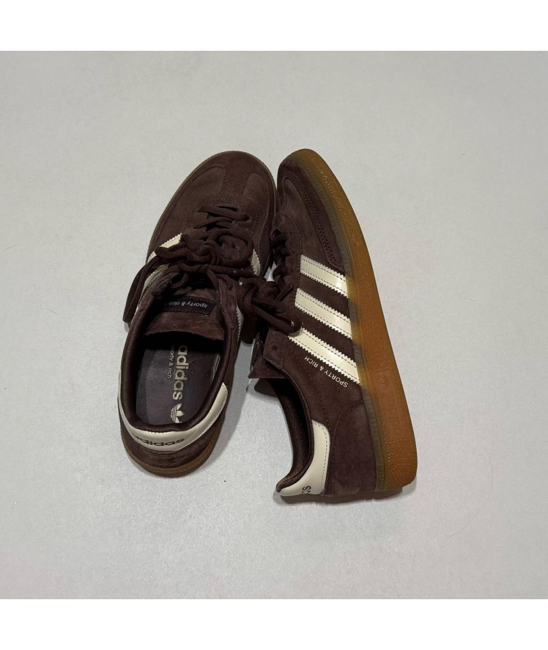 ADIDAS Коричневые замшевые кроссовки, фото 6