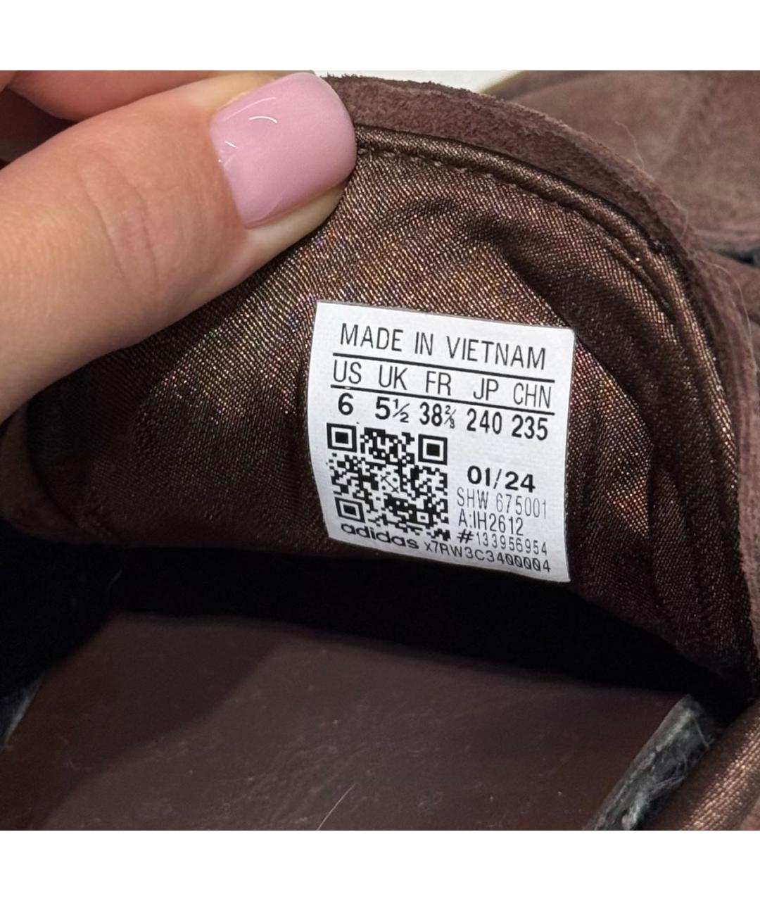 ADIDAS Коричневые замшевые кроссовки, фото 4