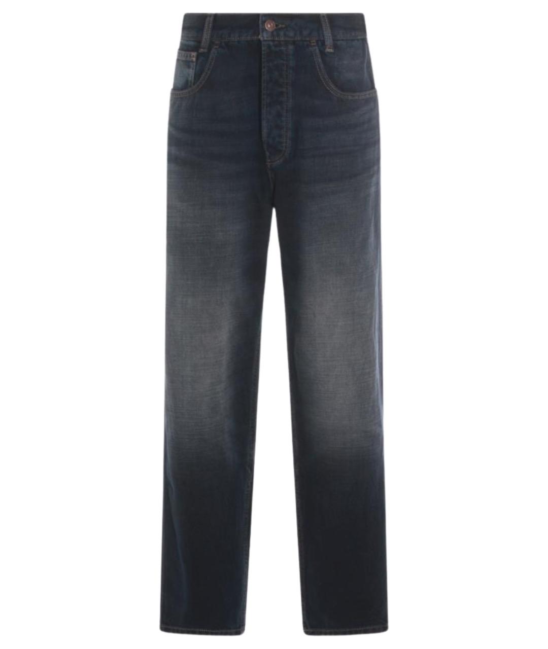 Aya Muse Черные хлопковые прямые джинсы, фото 1