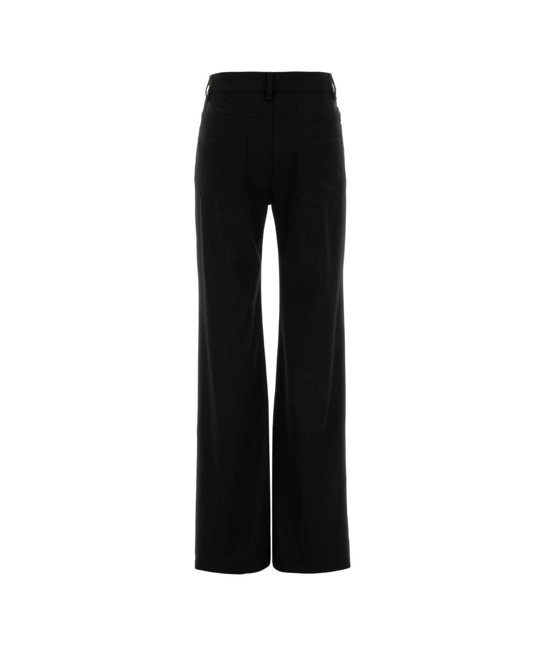 BALENCIAGA Черные шерстяные прямые брюки, фото 2