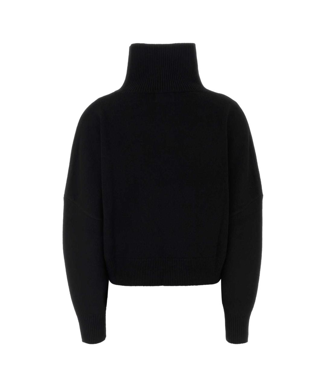 LOULOU STUDIO Черный шерстяной джемпер / свитер, фото 1