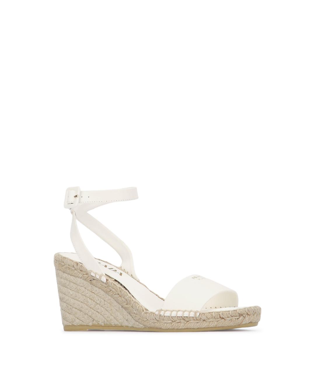 PRADA Бежевые кожаные босоножки, фото 2