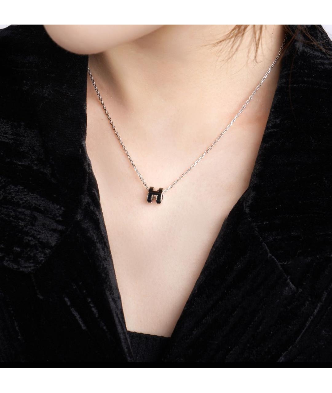 HERMES Серебряная металлическая подвеска, фото 4