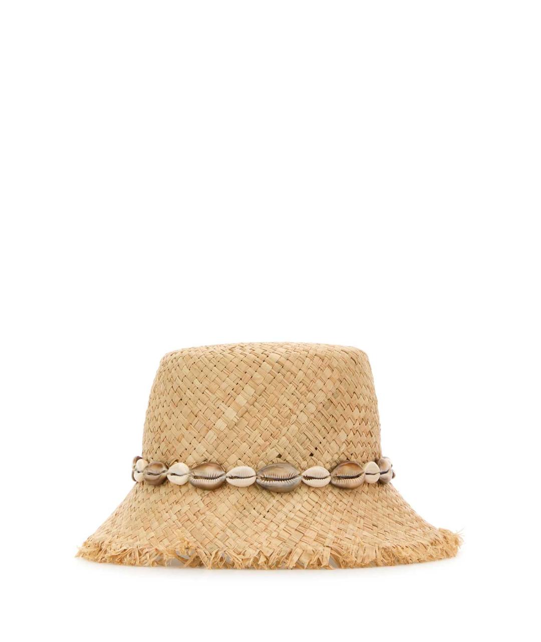 ALANUI Бежевая соломенная панама, фото 1