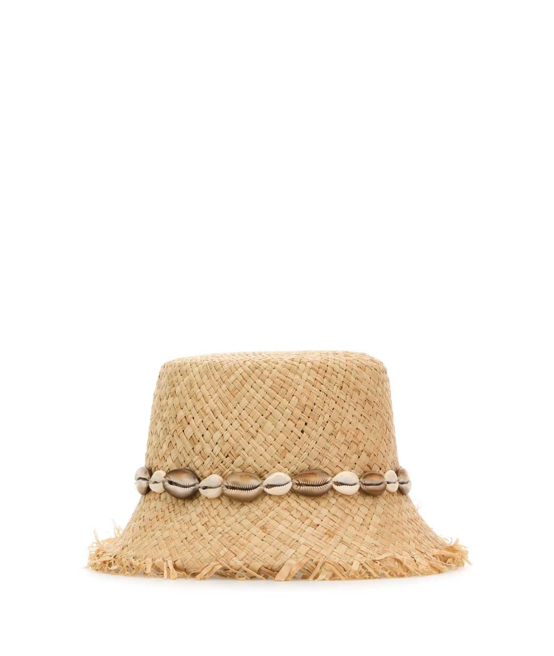 ALANUI Бежевая соломенная панама, фото 2