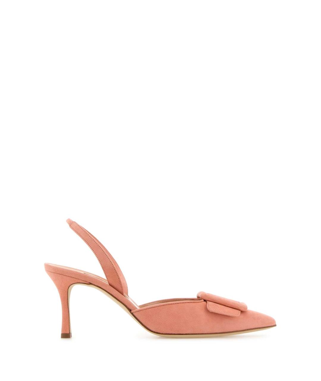 MANOLO BLAHNIK Розовые кожаные туфли, фото 1