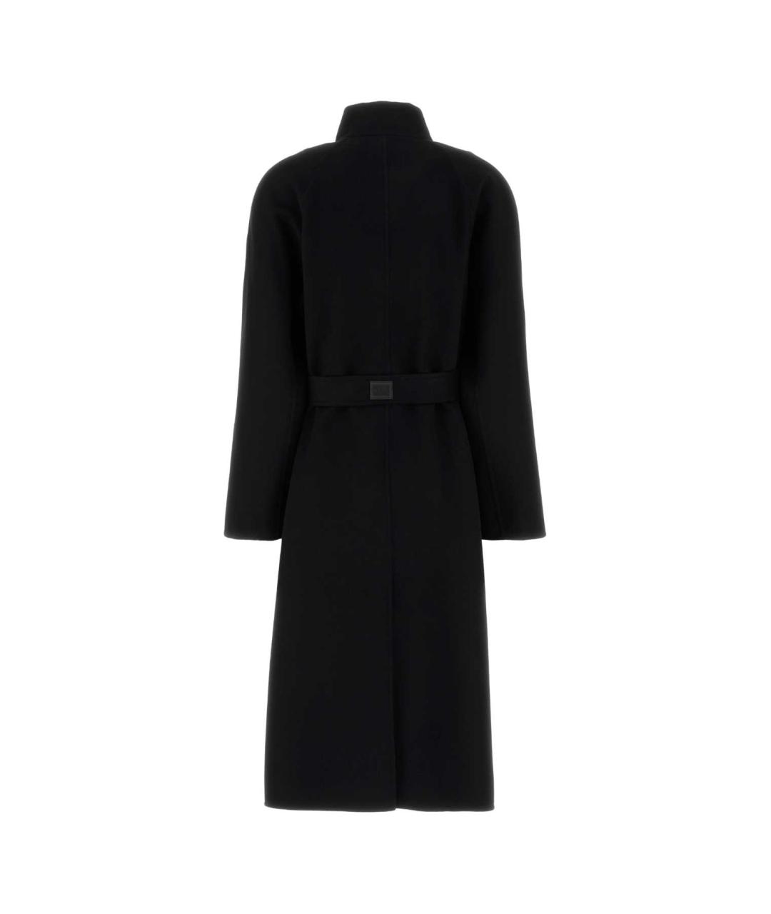 LOEWE Черное шерстяное пальто, фото 2