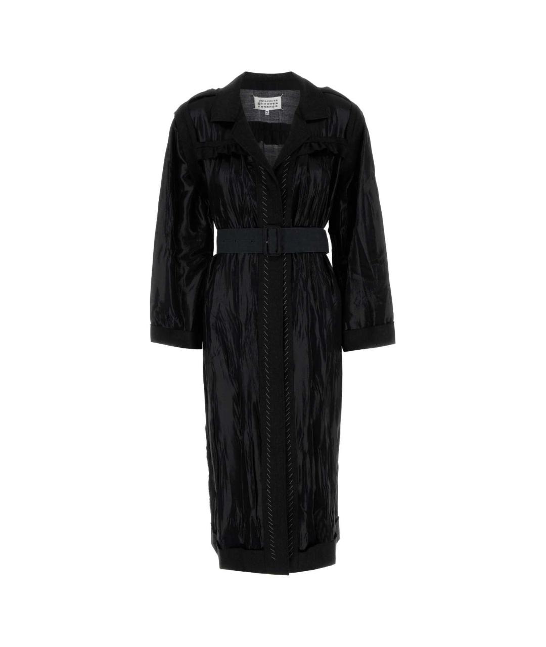 MAISON MARGIELA Черное шелковое платье, фото 1