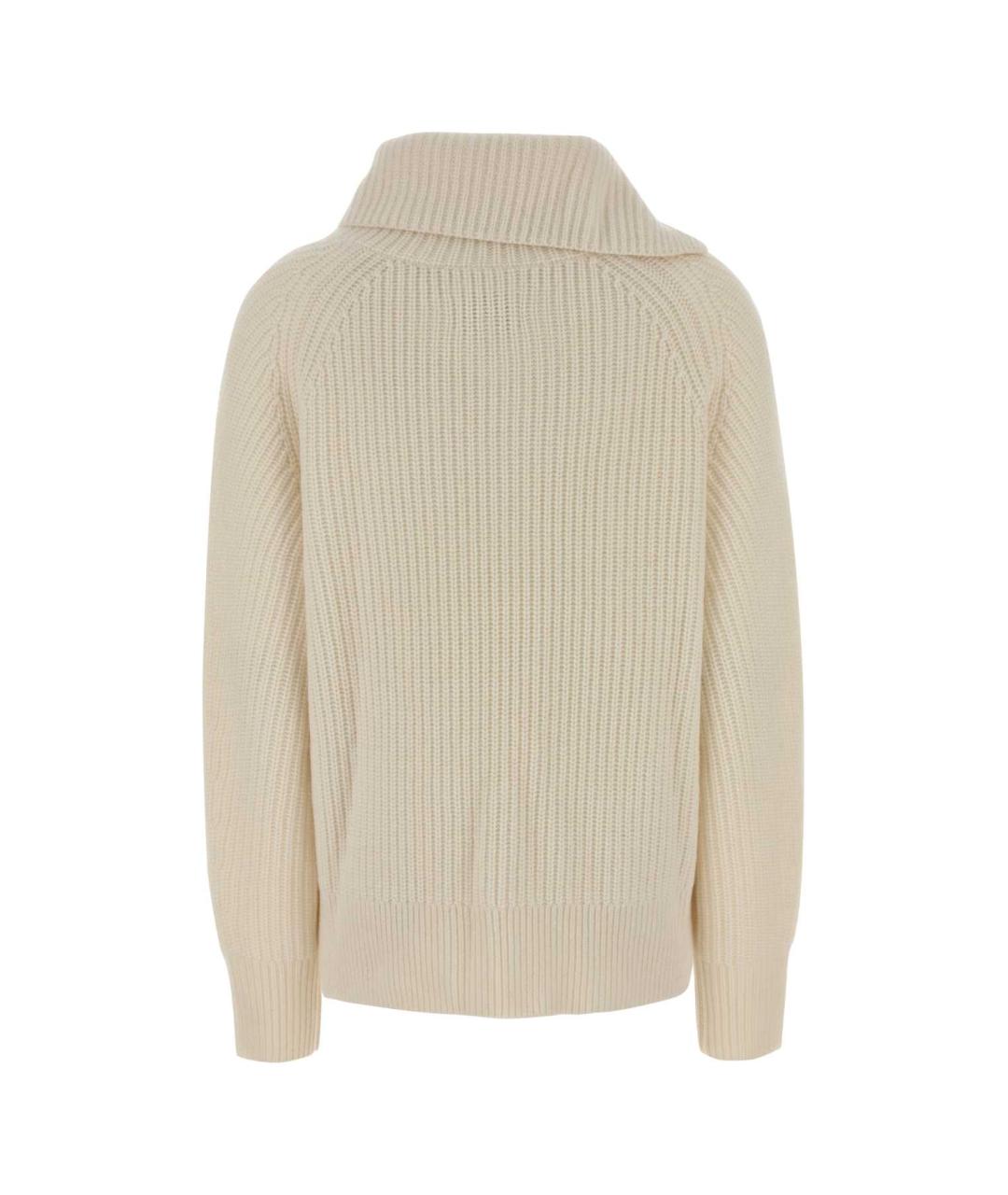 LOULOU STUDIO Белый кашемировый джемпер / свитер, фото 1