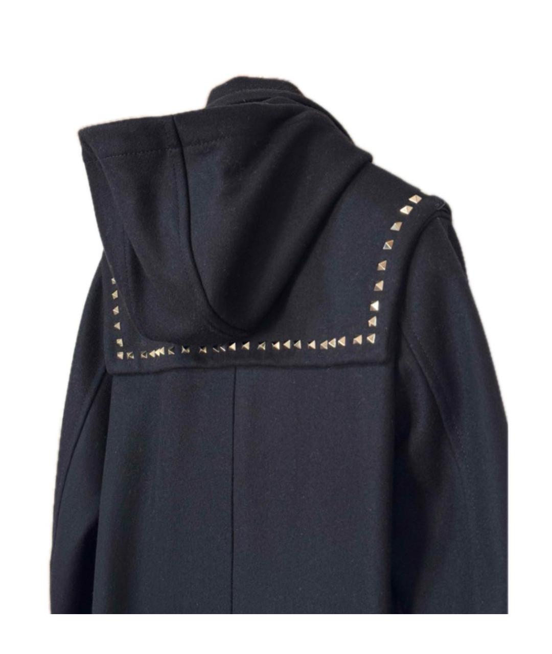 VALENTINO Черное шерстяное пальто, фото 3