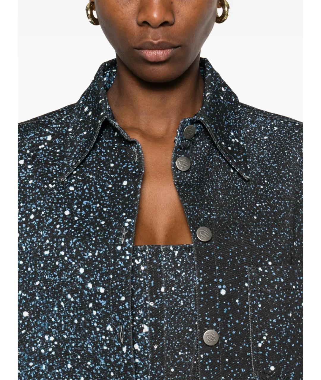 GIUSEPPE DI MORABITO Синяя хлопко-эластановая куртка, фото 3