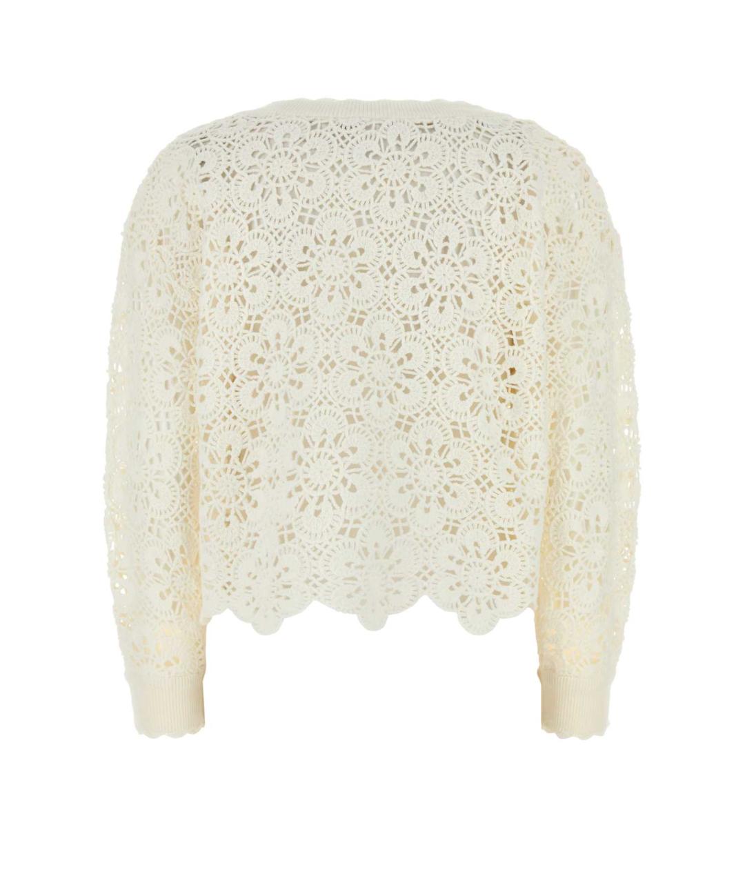 FARM RIO Белый хлопковый кардиган, фото 2